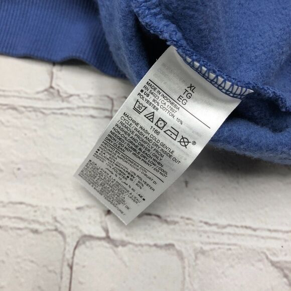 Old Navy Women Pullover Sweatshirt Top Size XL X-Large Blue Cotton Blend B169 15 - Picture 6 of 13